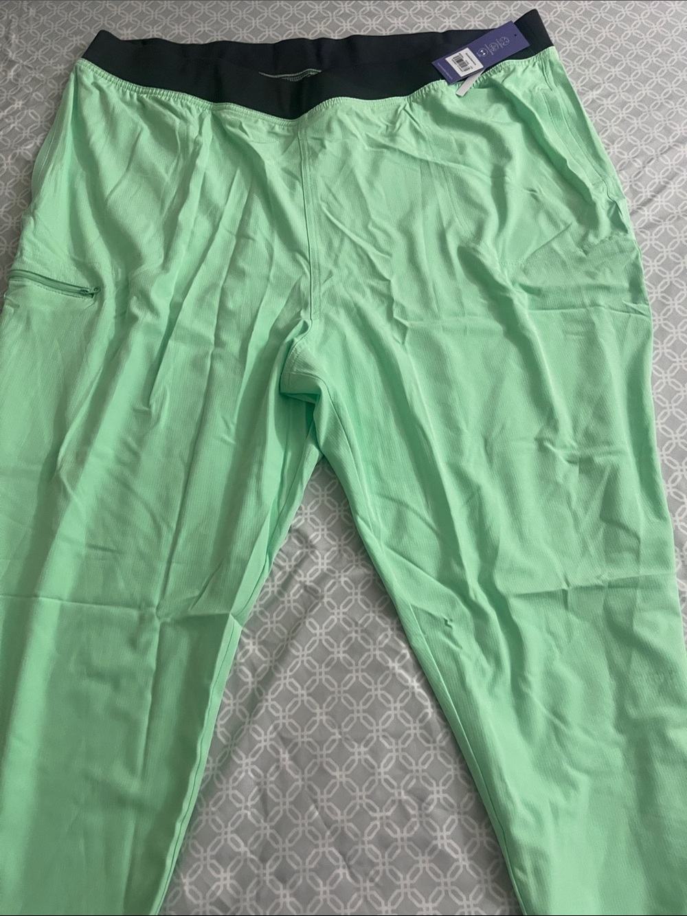 HeartSoul Mint Green Active Leggings with Black Waistband